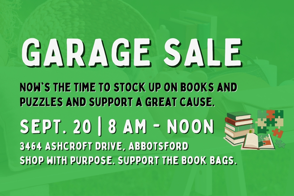 BOOKS + PUZZLES GARAGE SALE